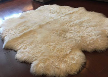 China Lãs australianas brancas do Merino do tapete da pele de carneiro do cabelo longo para lances da sala de visitas fornecedor