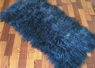 ' A cobertura do lance da pele do Mongolian dos azuis marinhos 2 *4, grande sofá joga o anti enrugamento