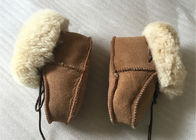 Sapatas de bebê genuínas da pele de carneiro, botas do inverno para o infante/criança