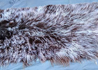 Tapetes internos da pele longa genuína dos carneiros do cabelo da cobertura do lance da pele do cordeiro de Tibet para a casa