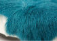 Tapete lavável do assoalho da pele de carneiro do anti enrugamento, cobertura distorcido azul do lance da cerceta  fornecedor