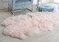 Antiencolhimento confortável do tapete cor-de-rosa da pele de carneiro da extra grande do cabelo encaracolado para o assoalho home fornecedor