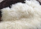 Pele branca Materiral do Mongolian encaracolado natural longo de lãs dos carneiros do cabelo para o lance da cama fornecedor