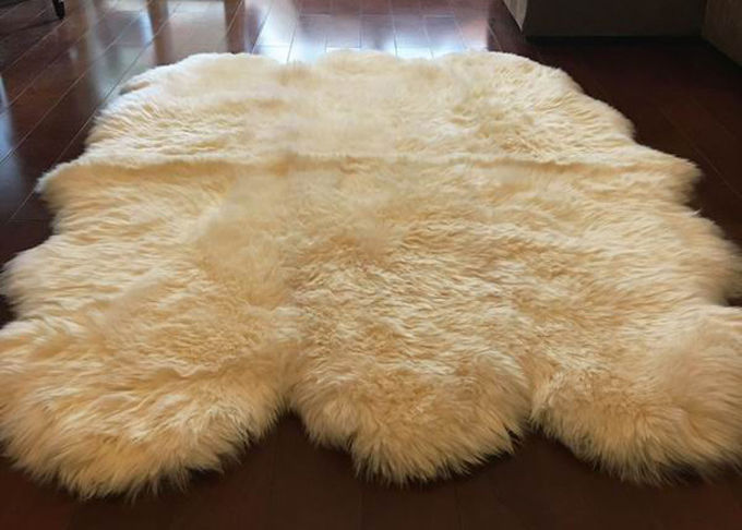Tapete genuíno do quarto de Austrália lãs novas puras naturais reais do tapete da pele de carneiro de grandes
