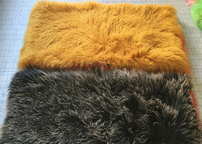 Tapete macio tibetano da pele de carneiro no banheiro 60X120cm, tapetes coloridos da pele de carneiro