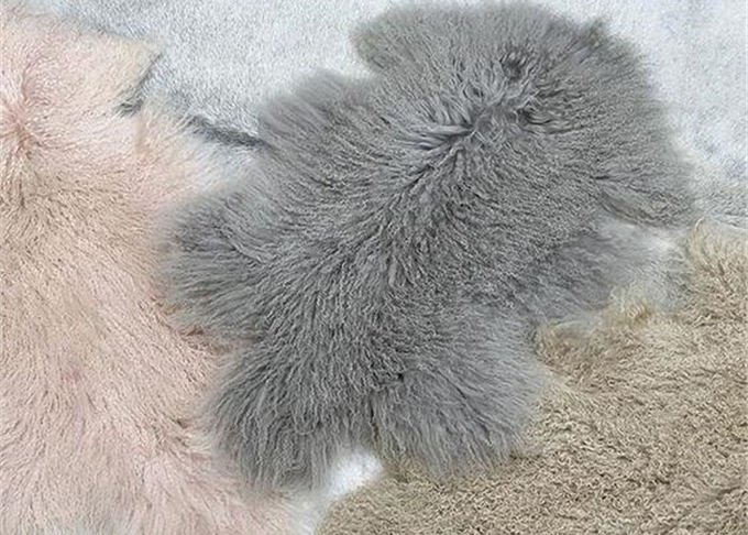 12-13 tapete home natural da pele de carneiro de lãs do Cm, cobertura do lance da pele do cordeiro do Mongolian 