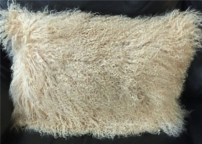 O descanso tibetano do sofá da pele de carneiro cobre o cabelo encaracolado longo de 10-15cm para a cama/sofá/cadeira