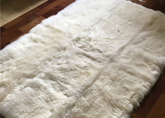 Tapete da pele de carneiro do Lambswool longo grande densamente para o jogo do bebê da sala de visitas