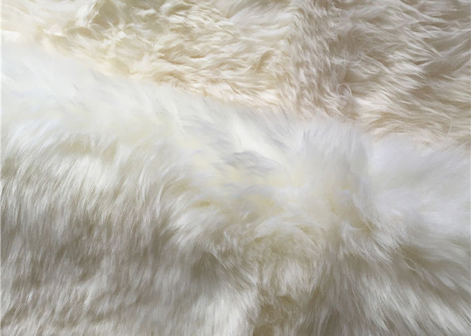 do tapete australiano de creme quadrado da pele de carneiro de 120*180cm lãs longas macias com anti revestimento protetor do deslizamento