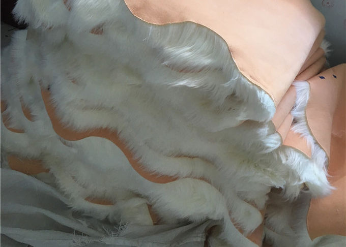 Bens australianos brancos macios do tapete da pele de carneiro do anti deslizamento com lãs de 60mm - de 70mm