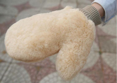 China Luva genuína da lavagem de lãs do Shearling, única luva lateral da lavagem de lãs do Merino da pele fornecedor