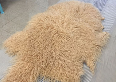 China Tapete longo roxo da pele de carneiro do Mongolian dos cabelos Windproof para fazer o vestuário do inverno fornecedor