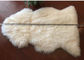 A pele longa 70 x110cm da pele de carneiro do cabelo do tapete branco genuíno da pele de carneiro escolhe a parte fornecedor
