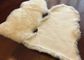 Tapete real da pele de carneiro de lãs longas do cabelo com forma 60 x 90cm dos carneiros brancos de Natura fornecedor