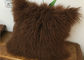 Lãs decorativas personalizadas do descanso de lance 10-15cm da pele de carneiro da cor/Mongolian do tamanho fornecedor