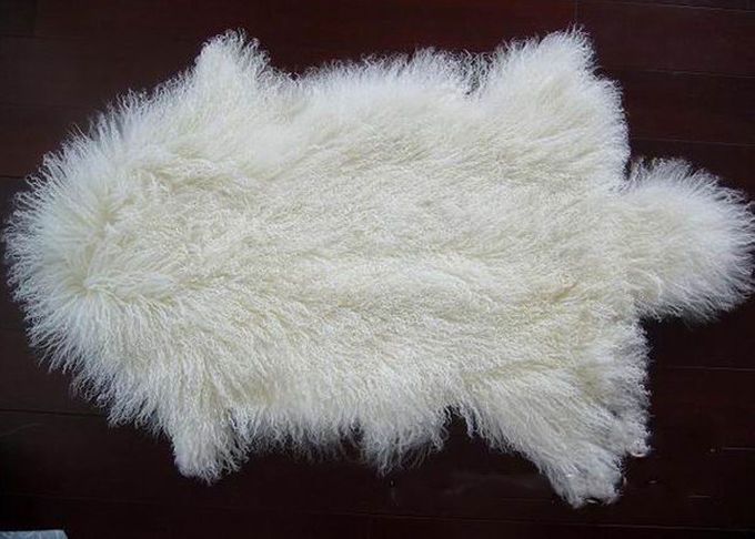 100% real tapete tibetana/Mongolian da pele de carneiro antiencolhimento para decorativo interno