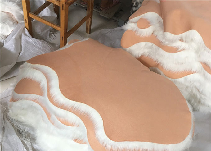 Tapete australiano sintético da pele de carneiro de Microfiber do hotel elegante para a decoração da casa